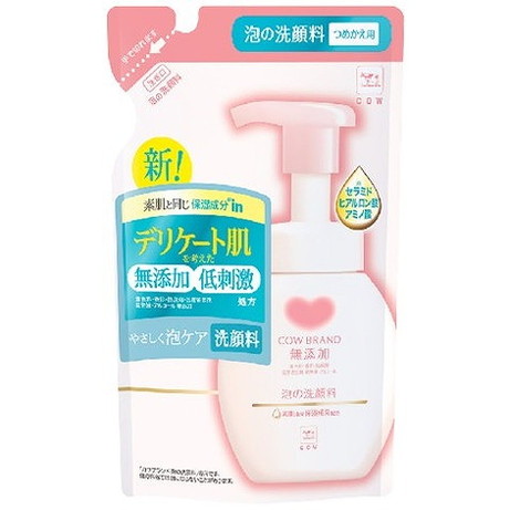【単品12個セット】カウブランド 無添加泡の洗顔料 詰替用・140mL 牛乳石鹸共進社(代引不可)【送料無料】