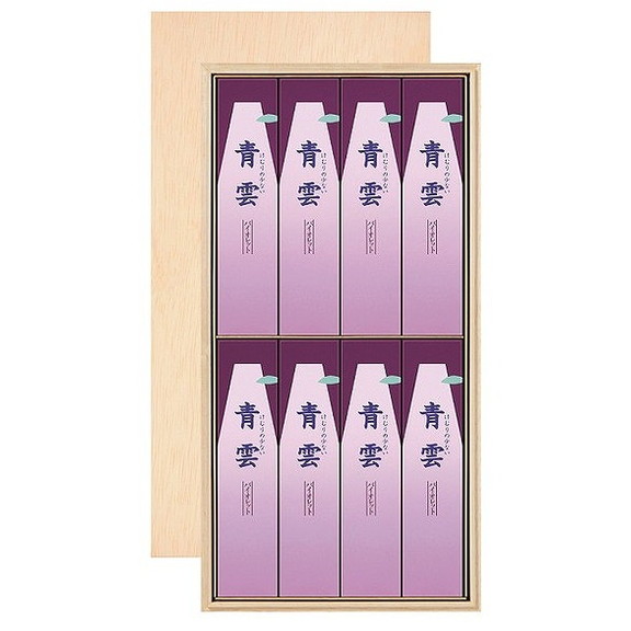 【単品14個セット】青雲バイオレット 木箱進物 サック8入 包装品 日本香堂(代引不可)【送料無料】|リコメン堂生活館
