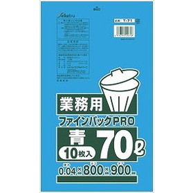 【単品20個セット】業務用70型 ごみ袋T-71ブルー セイケツネットワーク(代引不可)【送料無料】｜リコメン堂生活館