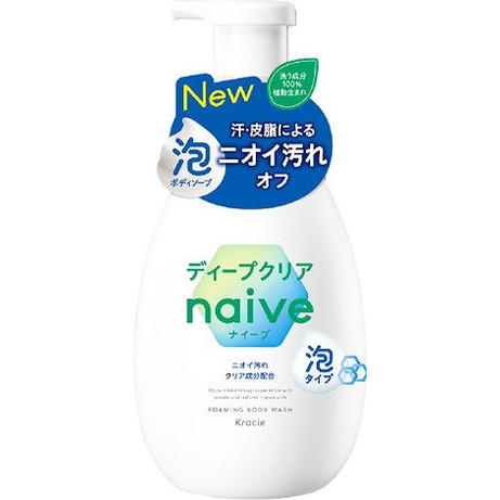 【単品16個セット】ナイーブ 泡で出てくるボディソープ(ディープクリア) ポンプ クラシエホームプロダクツ販売(代引不可)【送料無料】｜リコメン堂生活館