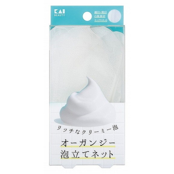 【単品15個セット】KQ3168 オーガンジー泡立てネット 貝印(代引不可)【送料無料】