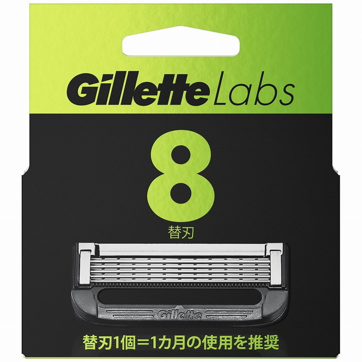 【単品12個セット】ジレットラボ角質除去バー搭載替刃8B P&GJプレミアム(ジレット)(代引不可)【送料無料】｜リコメン堂生活館