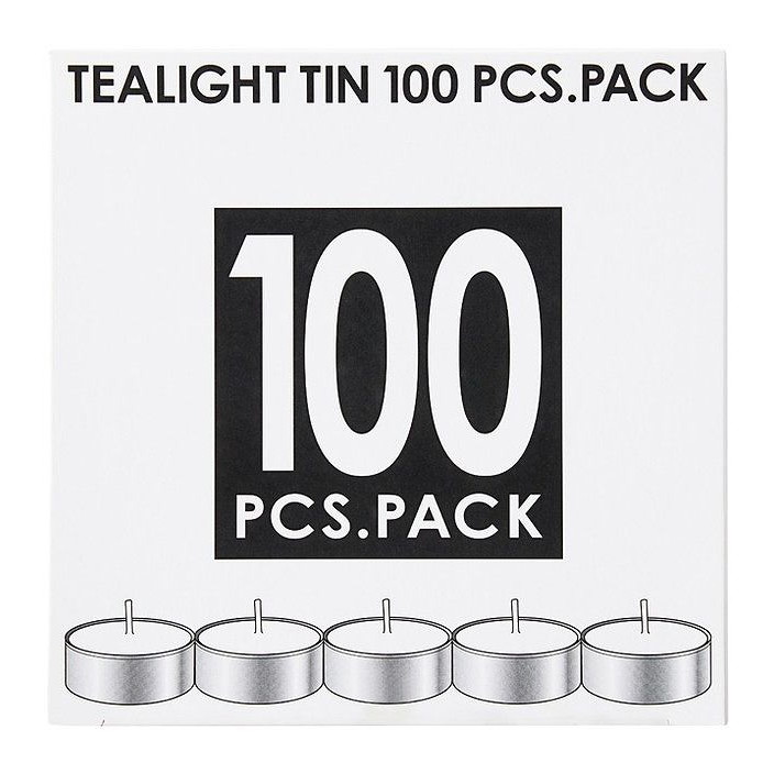 【単品12個セット】 NEWティーライトティン100個入 カメヤマ株式会社(代引不可)【送料無料】｜リコメン堂生活館