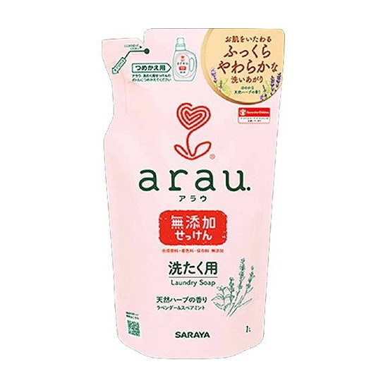 【単品20個セット】 アラウ洗たく用せっけん詰替用1000ML サラヤ株式会社(代引不可)【送料無料】
