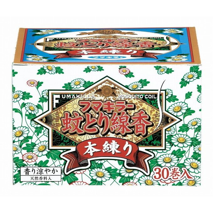 【単品15個セット】 フマキラー蚊とり線香本練り30巻函入 フマキラー株式会社(代引不可)【送料無料】