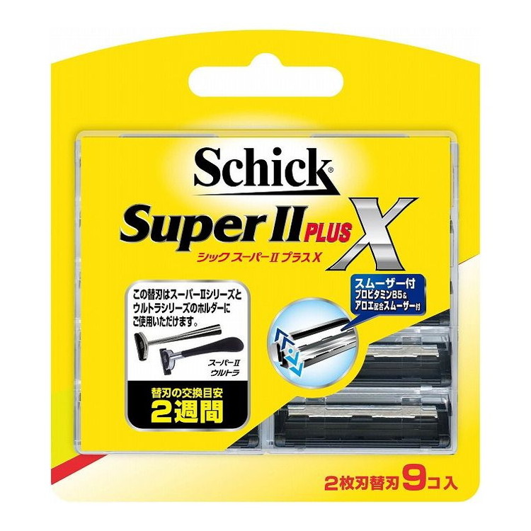 【単品6個セット】 スーパーIIプラスX替刃9コ入 三宝商事株式会社(代引不可)【送料無料】|リコメン堂生活館
