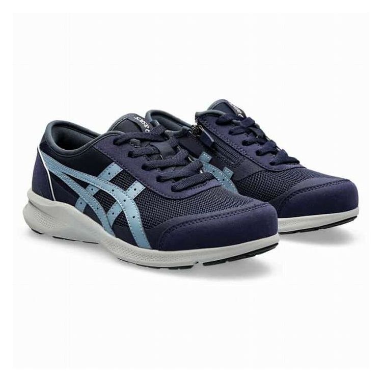 asics アシックス HADASHIWALKER W066 25cm NAVY/GREY アシックスウォーキングシューズ アウトドア ウォーキング お出かけ用 散歩 旅行 運動靴 陸上競技 短距離(代引不可)【送料無料】