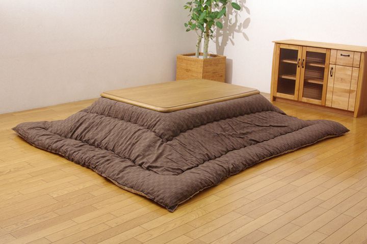 インド綿 こたつ厚掛け布団単品 『クレタ』 ブラウン 205&times;285cm(代引き不可)【送料無料】｜リコメン堂生活館 11,104円