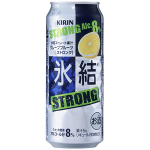 キリン 氷結 ストロング完熟グレープフルーツ 500ml×24本(代引き不可)【送料無料】