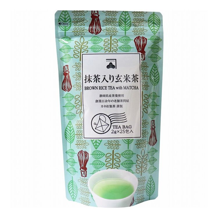 抹茶入り玄米茶 ティーバッグ 2g×25包 激安特価