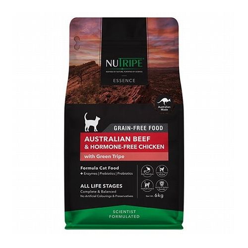 ニュートライプ ドライフード キャット オーストラリアンビーフ&ホルモンフリーチキン withグリーントライプ 6kg NUTRIPE【送料無料】 11,315円