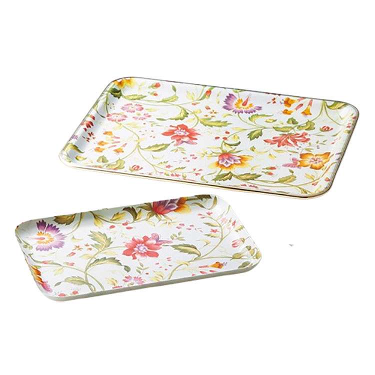 花物語トレー2枚セット 盆 4605(代引不可)【送料無料】画像