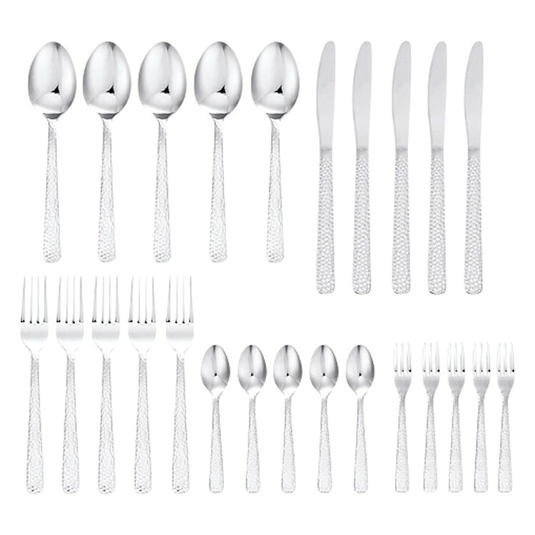 鎚目カトラリー25点セット 燕匠一 金属食器 170-418(代引不可)【送料無料】|リコメン堂生活館