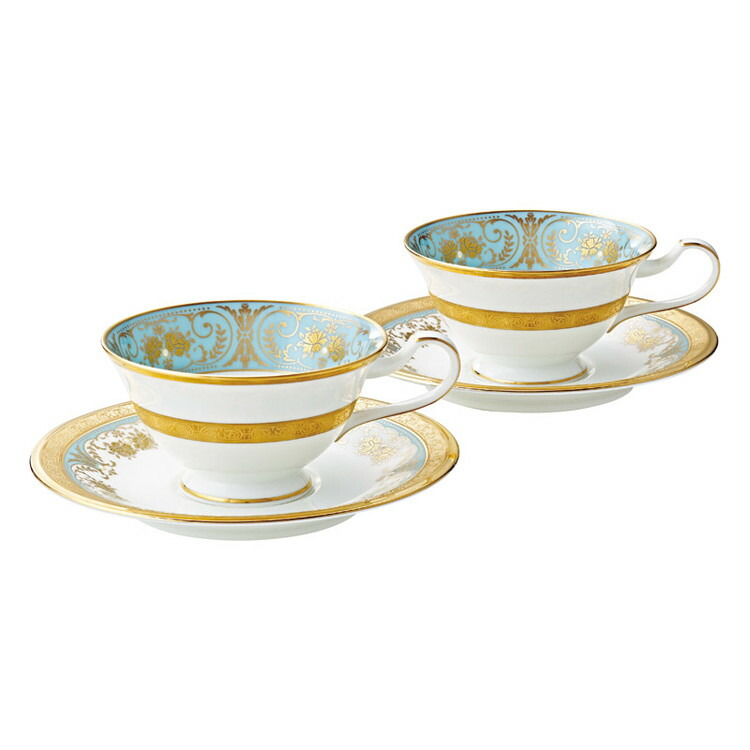 ティー・コーヒー碗皿ペアセット ノリタケ 洋陶器 4857J/P59587(代引不可)【送料無料】