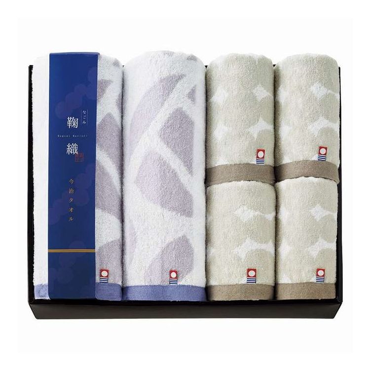 バスタオル2P&フェイスタオル4P なごみ鞠織 今治 N-20100 ギフト プレゼント(代引不可)【送料無料】