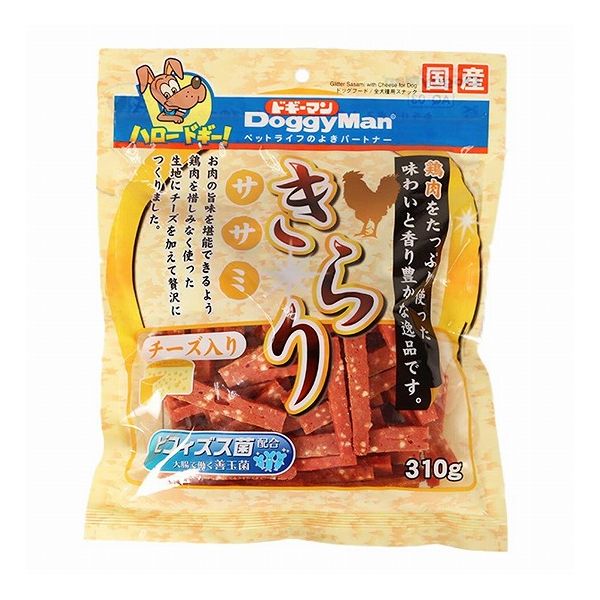 【12個セット】 ドギーマン きらり ササミチーズ入り 310g x12【送料無料】