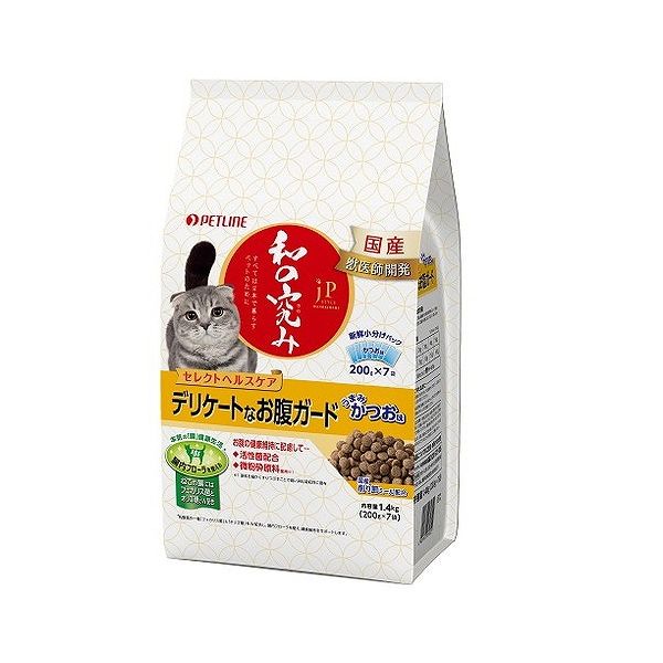 【4個セット】 ペットライン JPスタイル 和の究み セレクトヘルスケア デリケートなお腹ガード 1.4kg (200g×7)【送料無料】