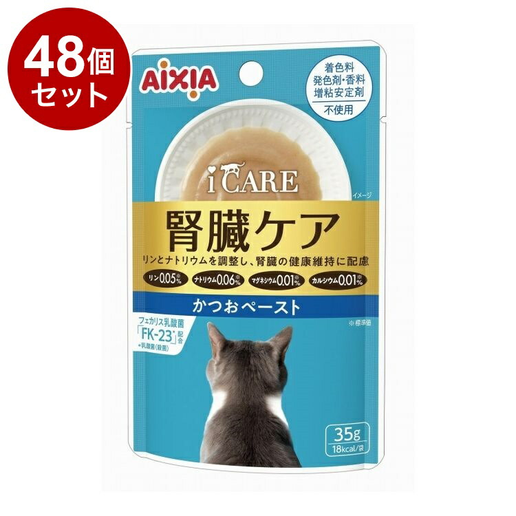 【48個セット】 アイシア i CARE 腎臓ケア かつおペースト 35g【送料無料】