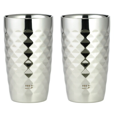 【ヨシカワ】 磨き屋シンジケート 2重ビアタンブラー370ml DC 2PCS ステンレス マグ(代引不可)【送料無料】|リコメン堂生活館