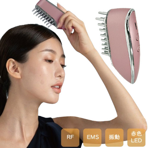 EMS&RF リフトブラシボーテ 美顔器 EMS 筋肉 刺激 RF ラジオ波 美顔器 EMS美顔器 LED ホームエステ フェイスケア スキンケア 表情筋 夜 顔 輪郭 お手入れ OMC-BTHA003(代引不可)【送料無料】