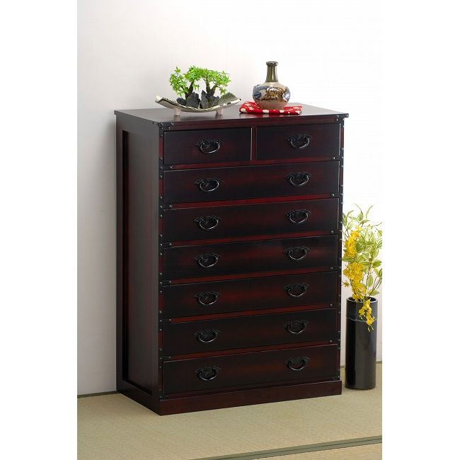 美品　民芸箪笥 和たんす 和風 ローチェスト　7段二部式 楽天市場】箪笥 幅67cm 幅58cm 和室 タンス たんす 和風家具 引出箪笥