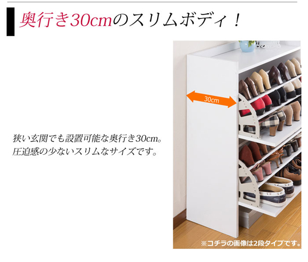 激安大特価高評価 3段 シューズラック 下駄箱 省スペース スリム ダークブラウン フラップ扉 ヒーター 狭い玄関でもたっぷり収納 シューズボックス 靴収納棚シューズ収納ラック シューズラック 下駄箱 靴収納ボックス 幅75cm 通気孔付き リコメン堂