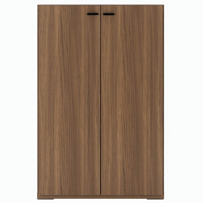 本州・四国は開梱設置無料 フナモコ リビングシェルフ 【幅74.3×高さ113.8cm】 リアルウォールナット KFD-74 (代引不可)【送料無料】|リコメン堂生活館