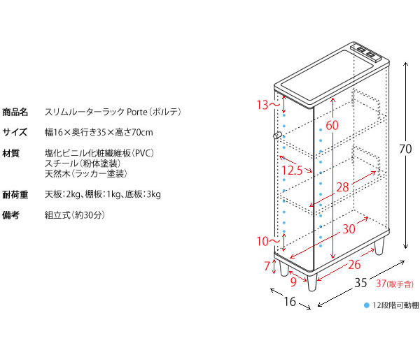華車ルーター付 Porte ポルテ 差し込み2個口舌 範囲16cm ルーター納める ルーター枡 収納棚 代引不可 送料無料 Digitalland Com Br