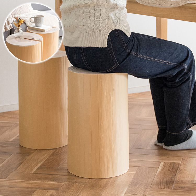 楽天市場】(4脚セット) 特選国産杉 丸太椅子 (取手付) 直径約35cm前後