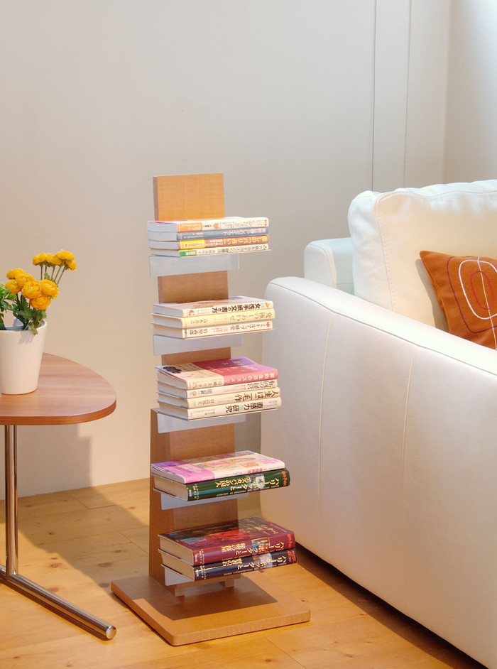 オークス ブックタワー ロータイプ ナチュラル(代引不可)【送料