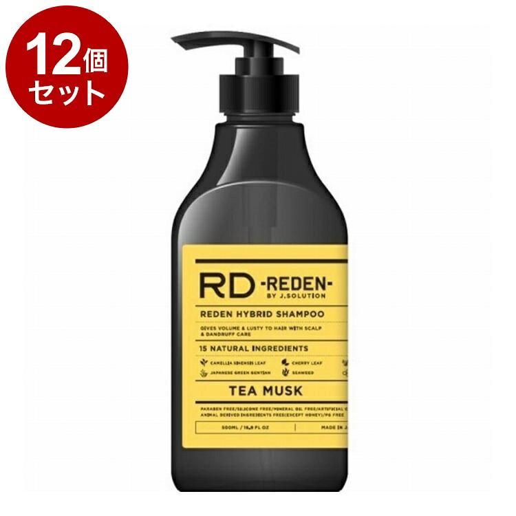 【単品12個セット】 リデン ハイブリッドシャンプー ティームスク 500ml シャンプー ヘアケア メンズ 頭皮 男性臭 REDEN【送料無料】｜リコメン堂生活館