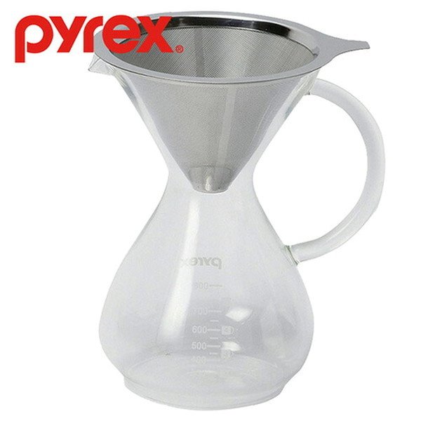 パール金属 PYREX コーヒーサーバー800ml ステンレスフィルター付き CP-8536 【保障できる】