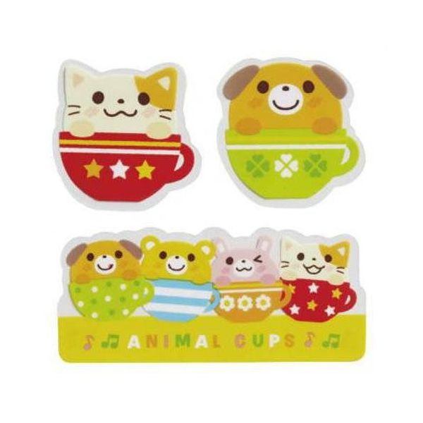 お弁当 バラン 抗菌バランセット ティーカップアニマル ( キャラ弁 デコ弁 グッズ )(代引不可)