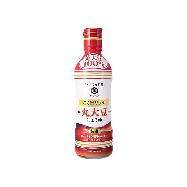 【単品12個セット】 キッコーマン こく旨リッチ特選丸大豆しょうゆ 450mlx12 まとめ買い まとめ売り お徳用 大容量 セット販売(代引不可)【送料無料】 の商品写真