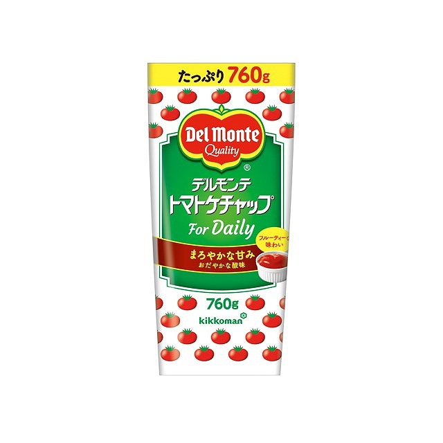 【単品12個セット】 デルモンテ トマトケチャップForDaily 760gx12 まとめ買い まとめ売り お徳用 大容量 セット販売(代引不可)【送料無料】