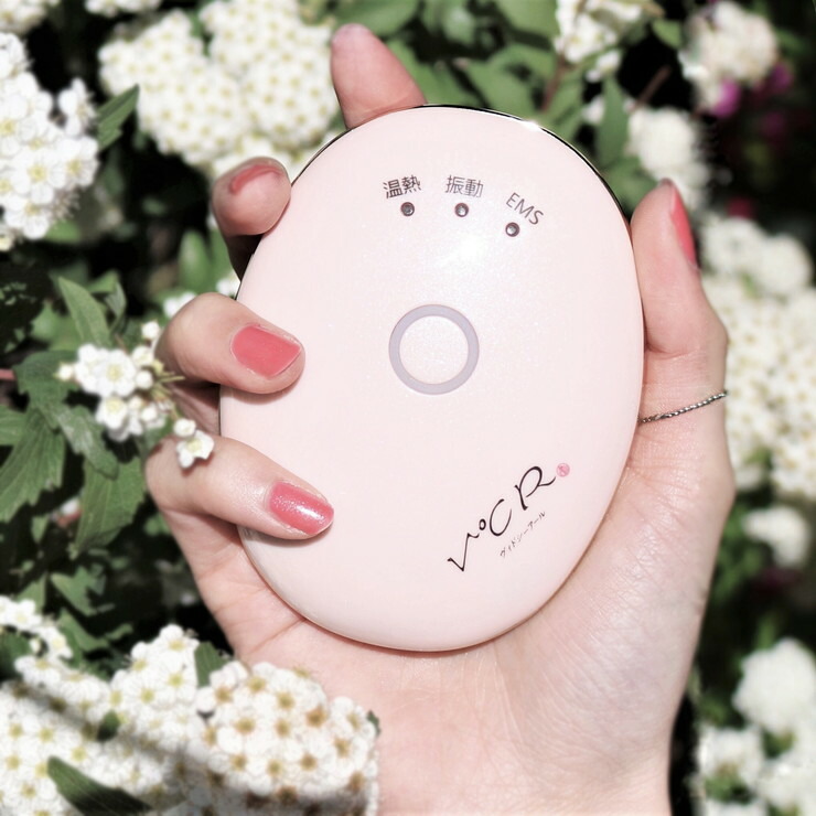 V℃R ヴィドシーアール 温熱美顔器 エステ 頭皮ケア EMS 振動 美顔器 お風呂 水洗いOK 簡単操作 手のひらエステ 『1年保証』