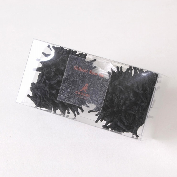 cucuri有松絞りkumo蝶ネクタイブラックCUCU1950BK(代引不可)【送料無料】
