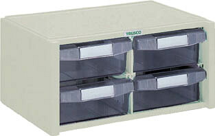 TRUSCO マスターBOX 342X241XH168 引出2列2段【E-400】(工場用保管設備・小型パーツケース)【送料無料】