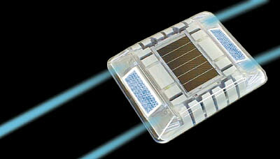 キャットアイ ルミナスアイ・マイティ ソーラー式常灯 両面 青 LE2602B【送料無料】