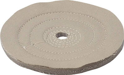 TRUSCO 茶カツ仕上げバフ 外径Φ125X穴径12.7mm 5個入【TTB-125-4】(研削研磨用品・グラインダー用研磨材)【送料無料】