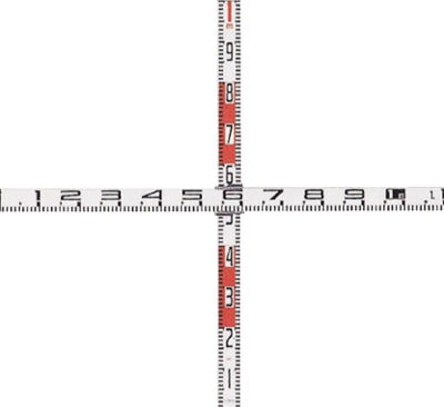 マイゾックス 検測ロッド（クロス標尺）【K-110】(測量用品・標尺)(代引不可)【送料無料】