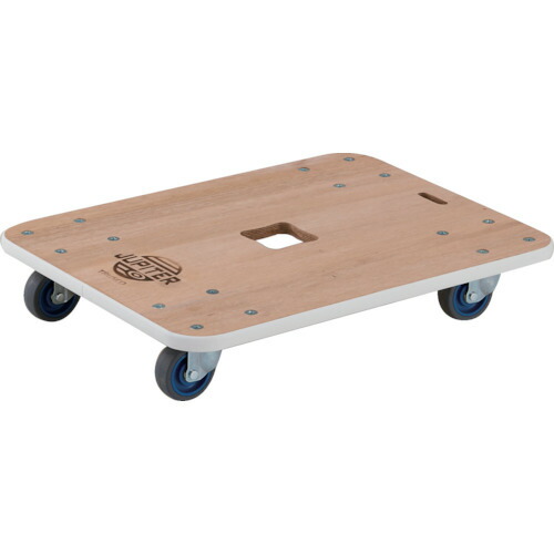TRUSCO 木製平台車 ジュピター 450X450 φ75 200kg JUP4545200【送料無料】
