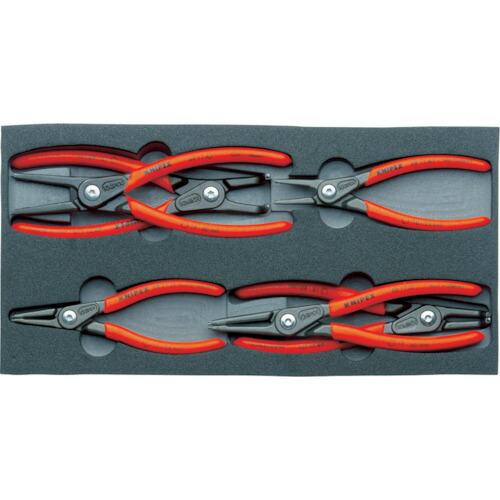 KNIPEX 002001V02 スナップリングプライヤーセット ウレタントレイ【送料無料】