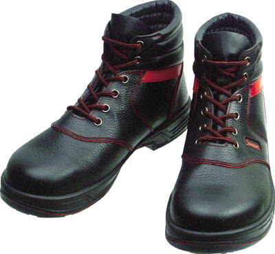 シモン 安全靴 編上靴 ＳＬ22－Ｒ黒／赤 25．0ｃｍ【SL22R-25.0】(安全靴・作業靴・安全靴)【送料無料】