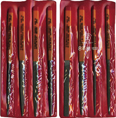 ツボサン 組ヤスリセット8本組 荒目【ST008-01】(研削研磨用品・ヤスリ)【送料無料】