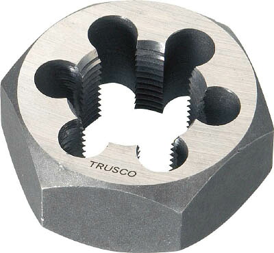 ＴＲＵＳＣＯ 六角サラエナットダイス 並目 Ｍ27Ｘ3．0【TD6-27X3.0】(ねじ切り工具・ねじ山修正工具)【送料無料】