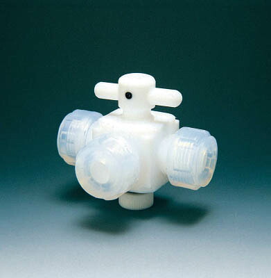 フロンケミカル 三方バルブ接続12ｍｍ【NR0030-04】(理化学・クリーンルーム用品・特殊継手)【送料無料】｜リコメン堂生活館