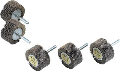 ＴＲＵＳＣＯ ミラクルフラップホイール 外径80Ｘ厚25Ｘ軸6 5個入 120♯【MR8025 120】(研削研磨用品・フラップ軸付ホイール)【送料無料】