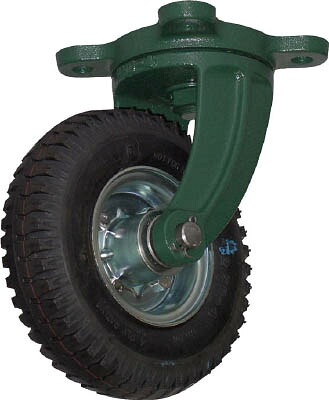 ＴＲＵＳＣＯ 鋼鉄製運搬車用空気タイヤ 鋳物金具自在Φ223（2．50－4）【OARJ-223】(運搬台車・合板製運搬車)【送料無料】
