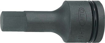 ミトロイ 3／4 ヘックスソケット パワータイプ 19ｍｍ【P619HT】(レンチ・スパナ・プーラ・インパクト用ヘキサゴンソケット)【送料無料】